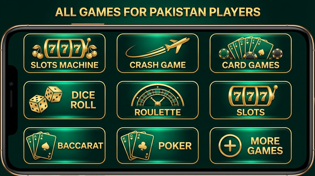 Main screen of glorys casino games page for PK players - 4